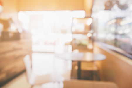 blur cafe coffee shop restaurant interior abstract backgroundの写真素材