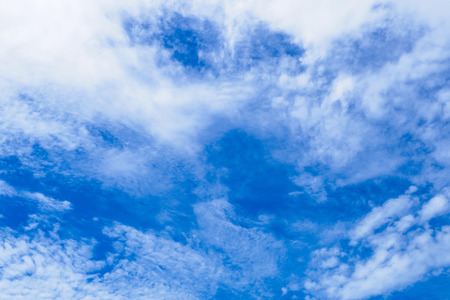 blue sky with clouds nature abstract backgroundの写真素材
