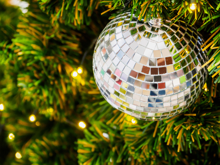 Christmas decorations on the treeの写真素材
