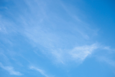 blue sky with white cloudsの写真素材