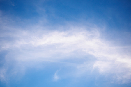 blue sky with white cloudsの写真素材