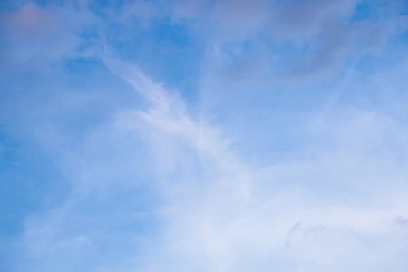 blue sky with white cloudsの写真素材