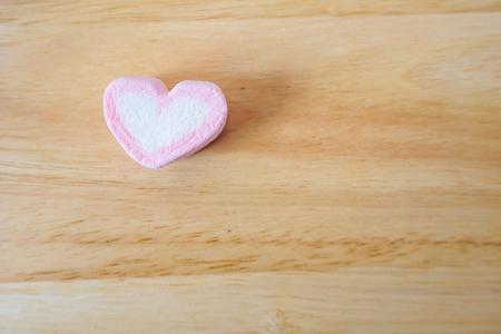 pink heart shape marshmallow for valentines backgroundの写真素材