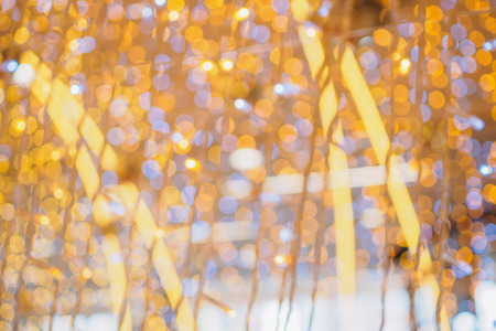Christmas Light Bokeh festive blur for backgroundの写真素材