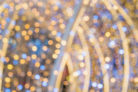 Christmas Light Bokeh festive blur for backgroundの写真素材