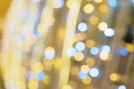 Christmas Light Bokeh festive blur for backgroundの写真素材