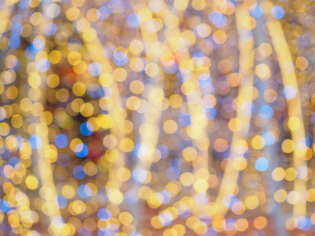 Christmas Light Bokeh festive blur for backgroundの写真素材