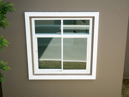  New house with window frameの写真素材