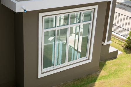  New house with window frameの写真素材