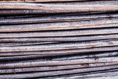 steel bar texture background for constructionの写真素材