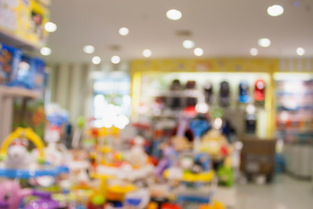 kids toy for baby department store in shopping mall blur backgroundの写真素材