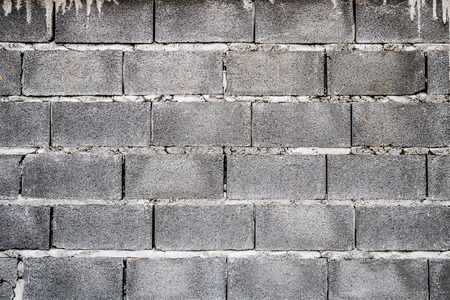 Concrete block wall background textureの写真素材