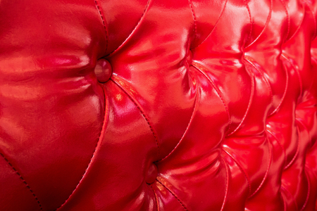 luxury red leather sofa textureの写真素材