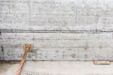 reinforced concrete slabs of residential house building under constructionの写真素材