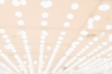 Abstract blur bokeh light in shopping mall backgroundの写真素材