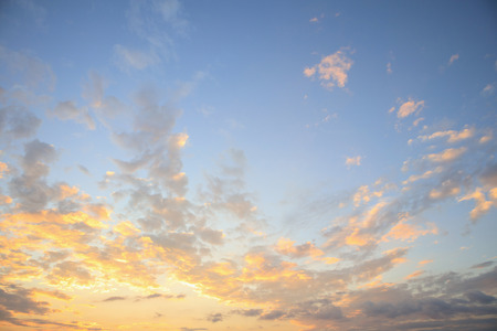 Abstract sunset sky with clouds nature background