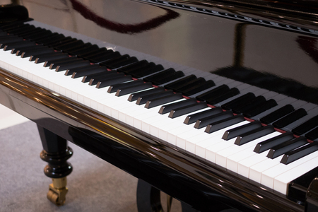 Grand Piano keyboard background musical instrumentの写真素材