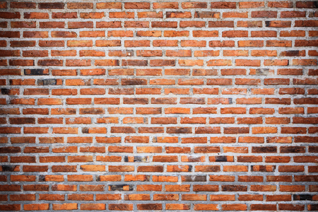 old vintage retro grunge red brick wall texture backgroundの写真素材
