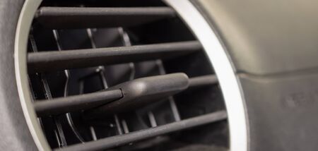 Air conditioner in modern compact car close upの写真素材