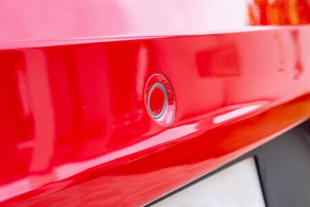 Car parking sensor on rear bumper