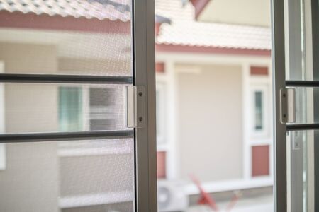 mosquito net wire screen on house window protection against insect