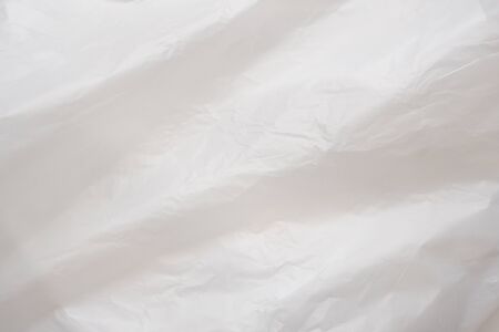 White plastic bag background texture close upの写真素材