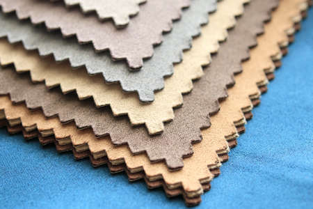 fabric color samples swatch bookの写真素材