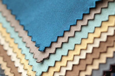 fabric color samples swatch bookの写真素材