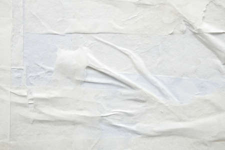 Blank white torn paper poster texture background