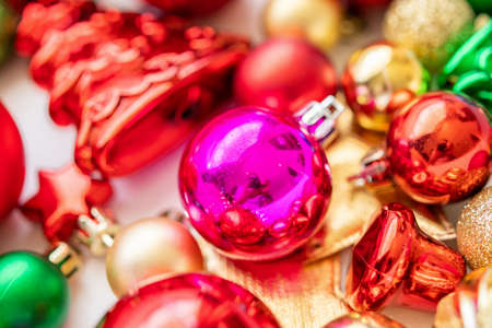 Christmas ball baubles ornament new year backgroundの写真素材