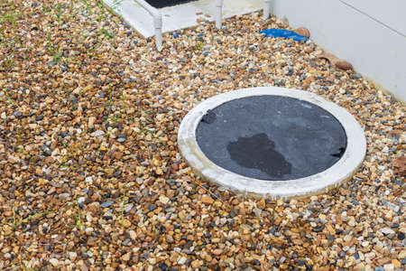 Septic tank cover underground waste treatment system