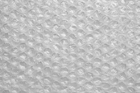 Plastic wrap air bubble texture background packaging materialの写真素材