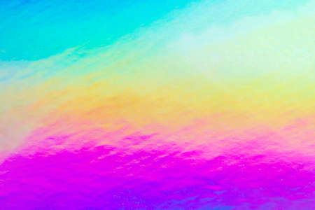 Holographic rainbow foil iridescent texture abstract hologram backgroundの写真素材