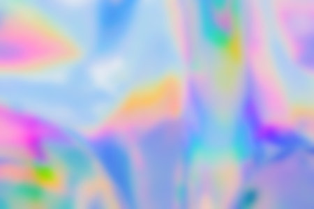 Holographic rainbow foil iridescent texture abstract hologram background