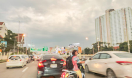 Abstract street city road blurred background