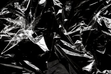transparent plastic film wrap overlay texture background