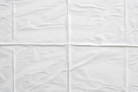 white crumpled and creased paper poster texture background