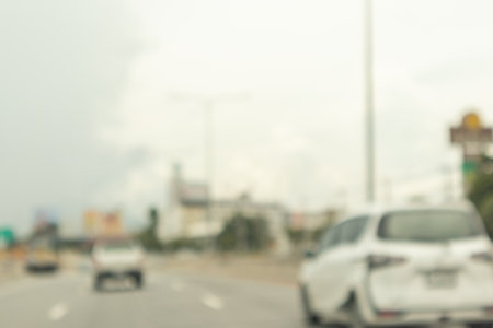 Abstract street city road blurred backgroundの写真素材