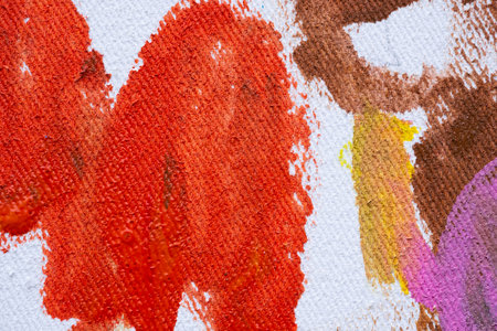 Abstract watercolor paint on canvas texture backgroundの写真素材