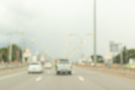 Abstract street city road blurred backgroundの写真素材