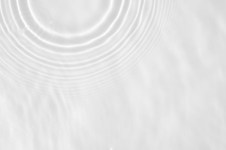 Abstract white transparent water shadow surface texture natural ripple background