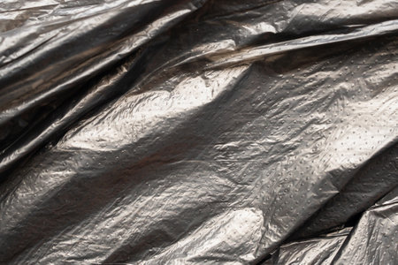 Black plastic bag texture background