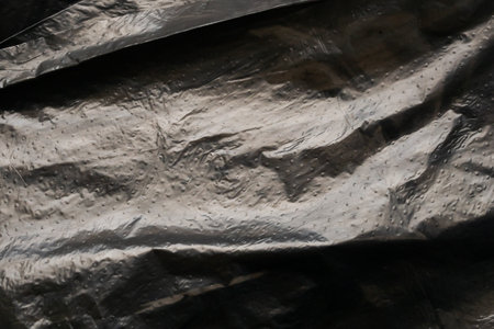 Black plastic bag texture background