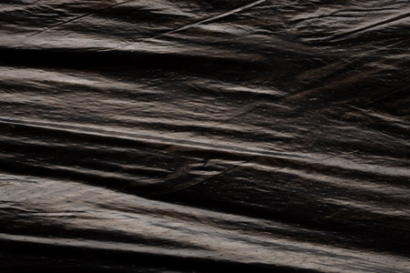 Black plastic bag texture backgroundの写真素材