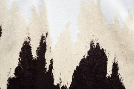 Old grunge ripped torn black paper poster surface texture background