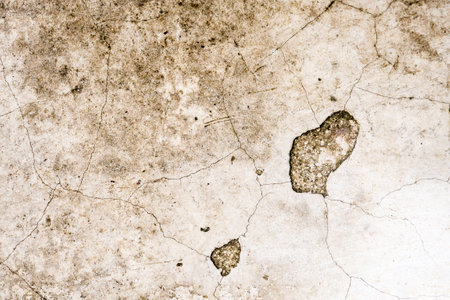 Grunge cracked concrete wall texture abstract backgroundの写真素材
