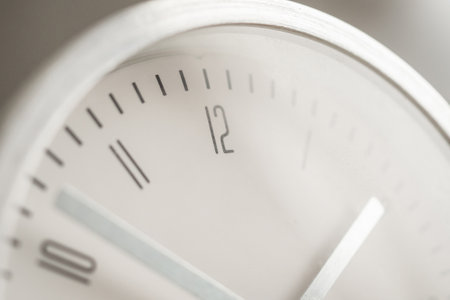 close up of silver metal clock