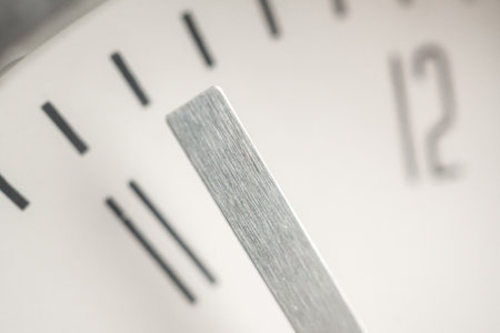 close up of silver metal clock