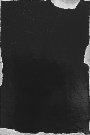 Empty old vintage black scratch torn poster overlay texture backgroundの写真素材