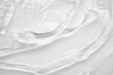 Transparent clear liquid serum gel cosmetic texture backgroundの写真素材